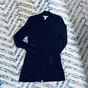 White House Black Market Black Sweater Size Small